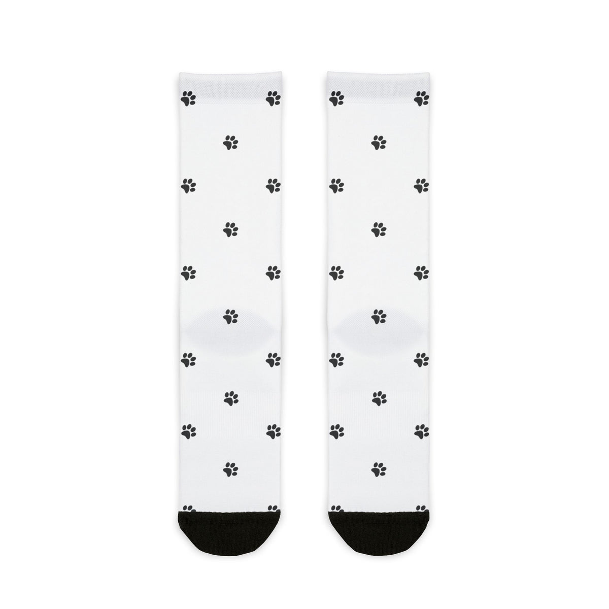 Paw Print Crew Socks