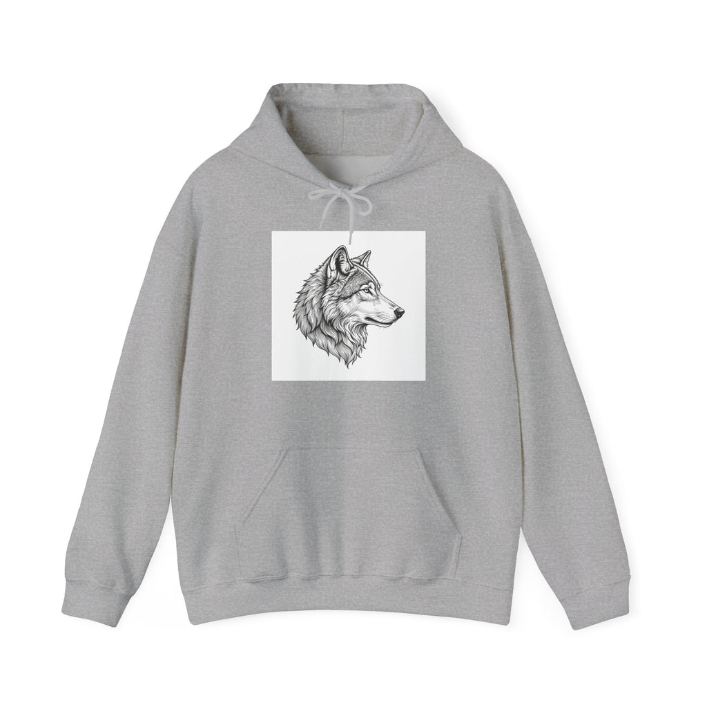 Wolf Engraving Premium Hoodie