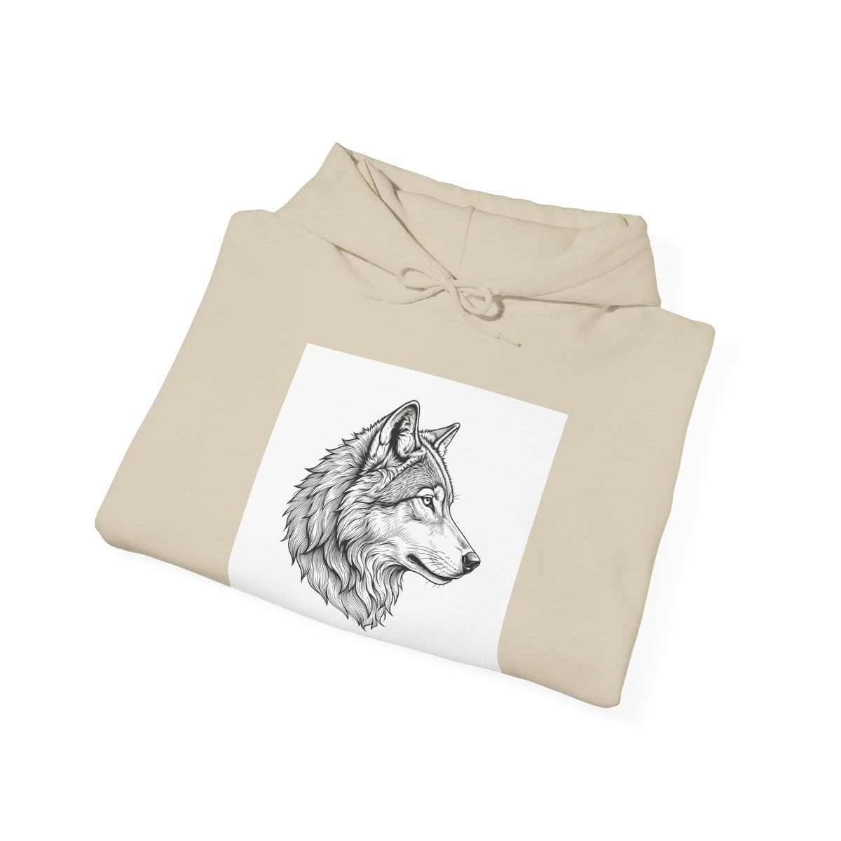 Wolf Engraving Premium Hoodie