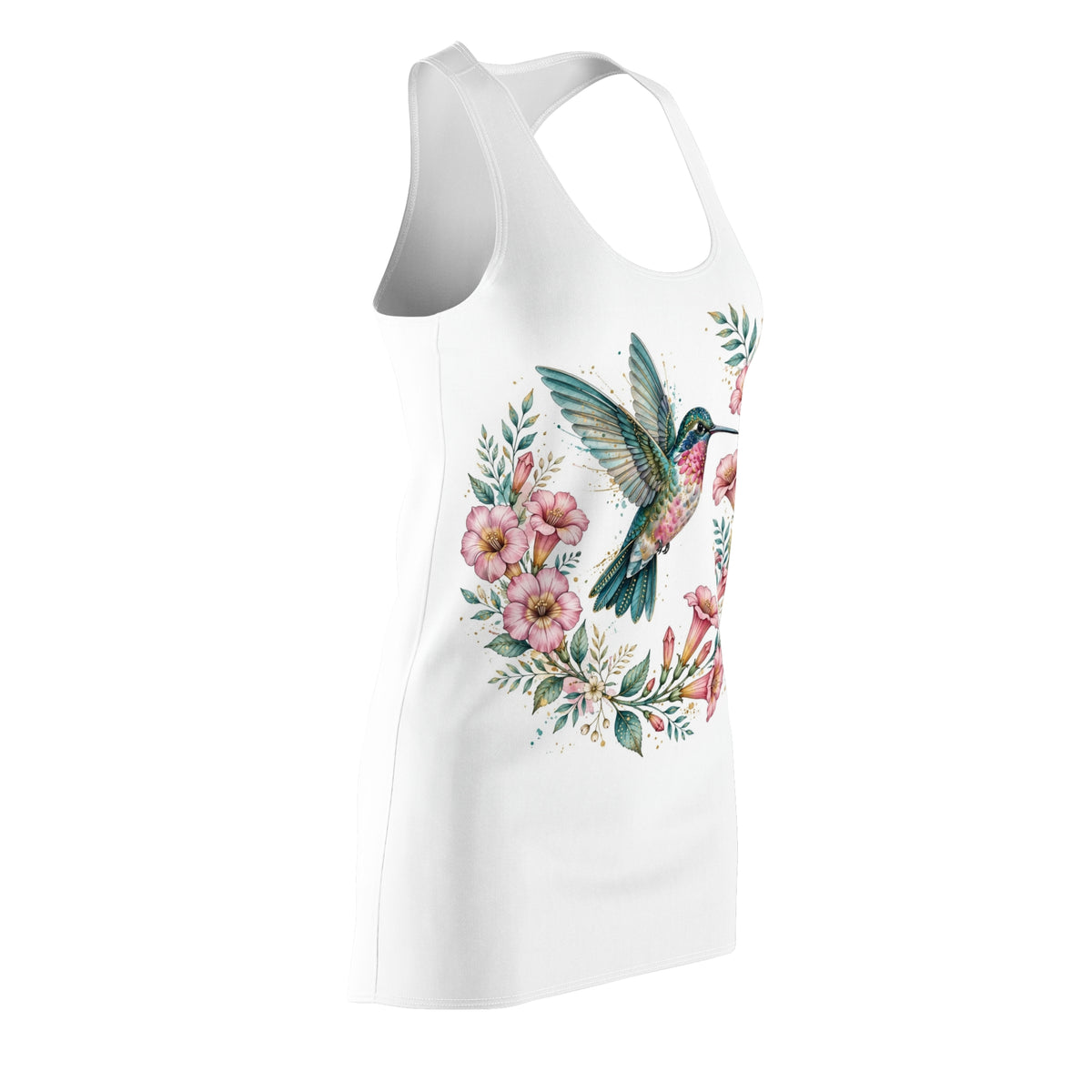 "Hummingbird Garden" Dress – Women's Racerback Dress