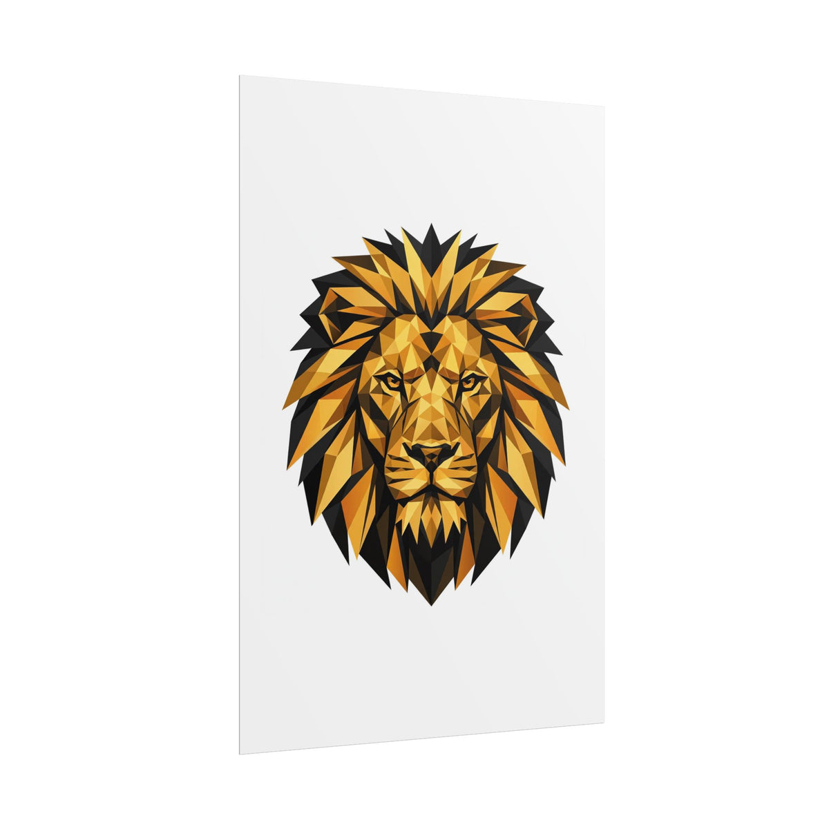 "Golden Lion" Art Print – 12″ x 18″ Poster
