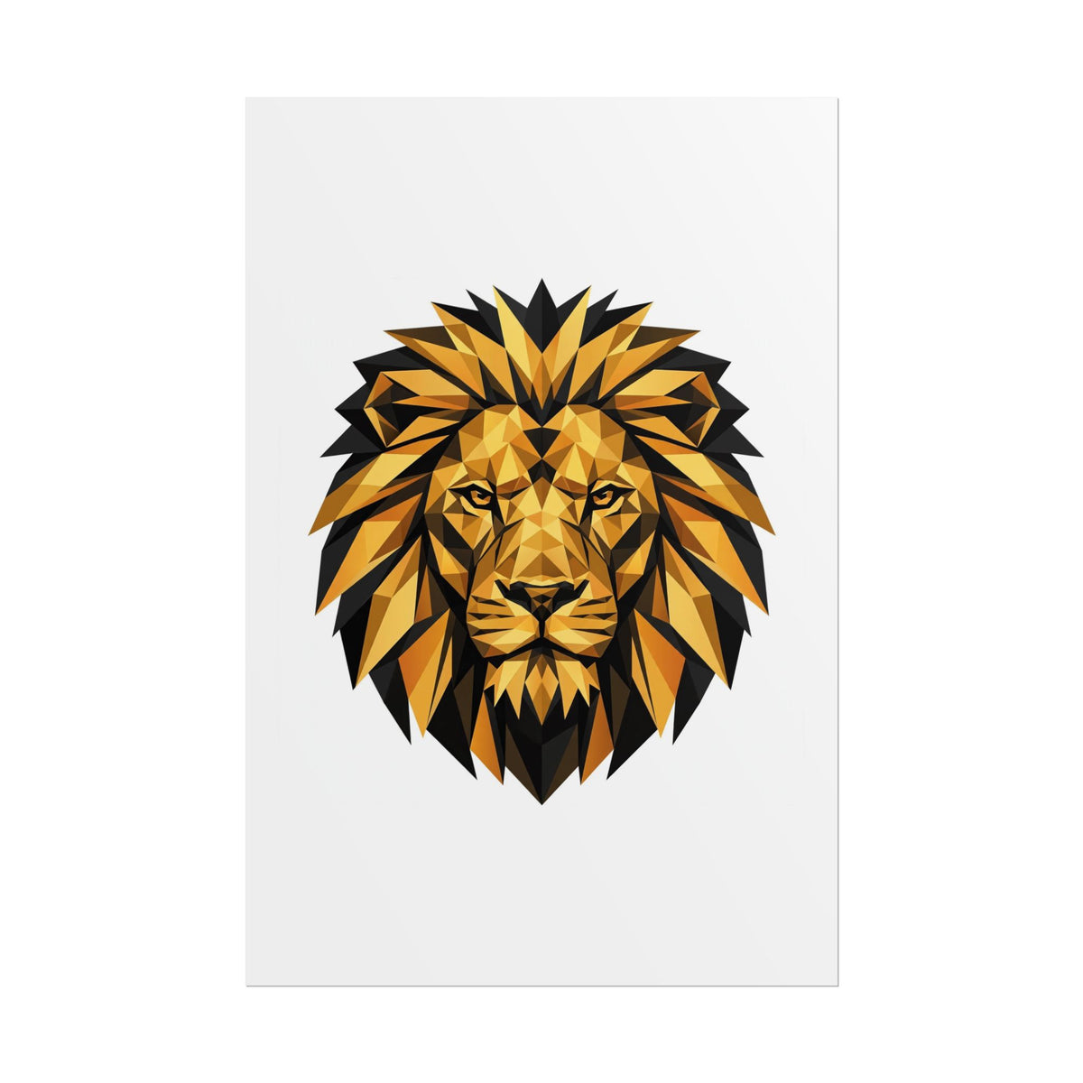 "Golden Lion" Art Print – 12″ x 18″ Poster