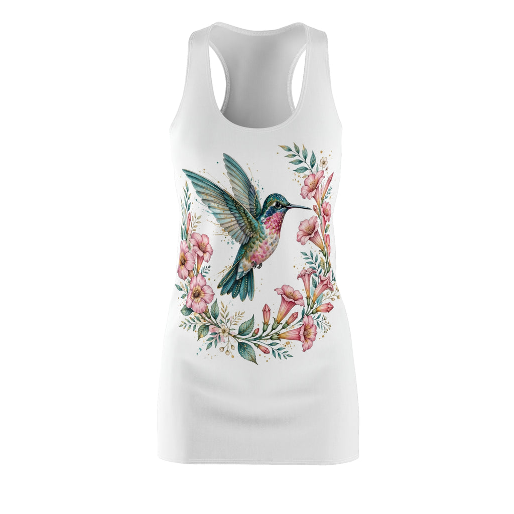 "Hummingbird Garden" Dress – Women's Racerback Dress