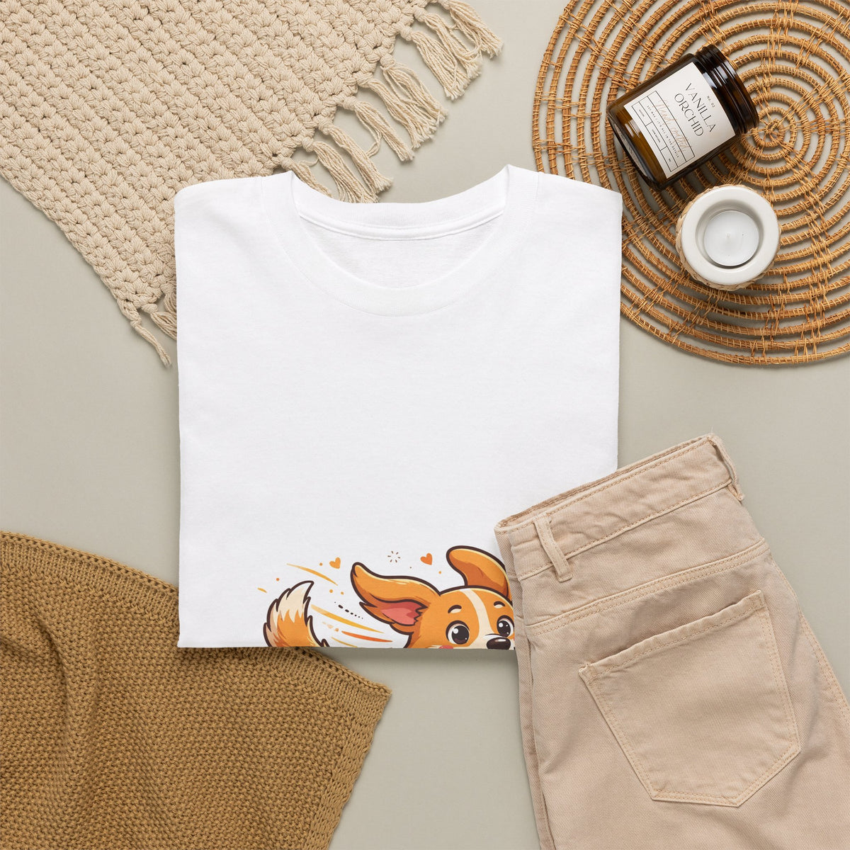 "Happy Corgi" Tee