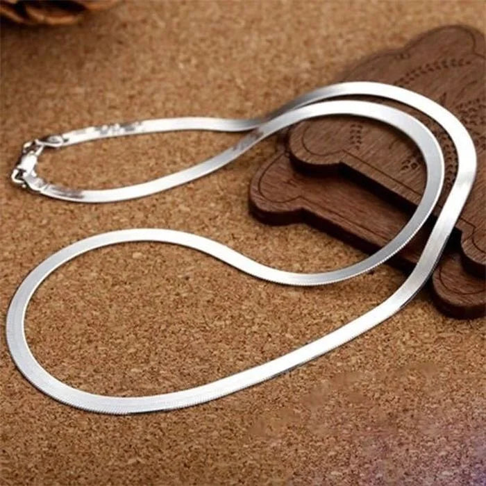 Necklace – 925 Sterling Silver Blade Chain Necklace