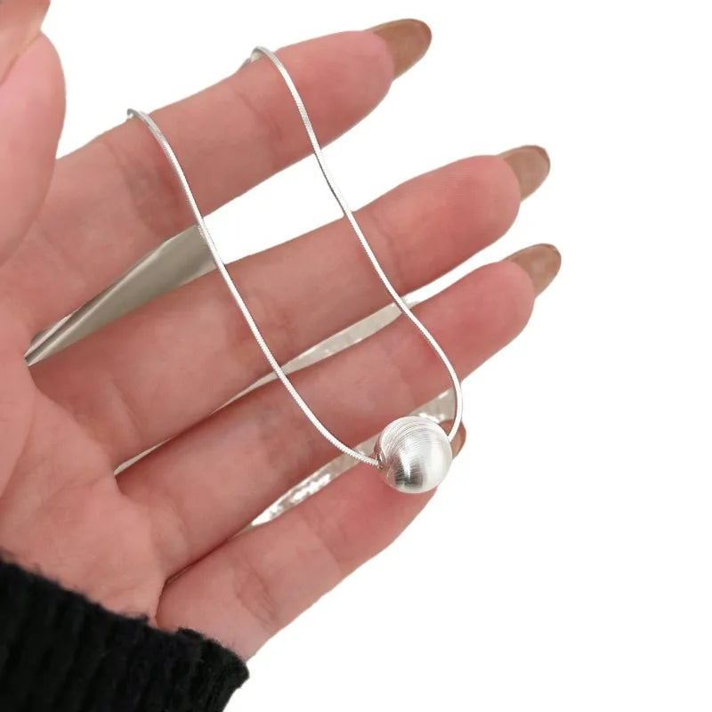 Necklace – 925 Sterling Silver Bead Pendant Necklace