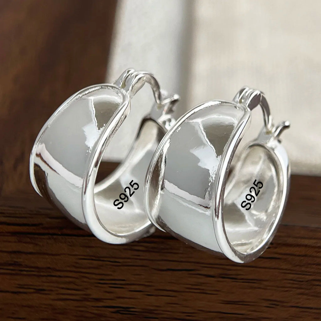 Earrings – 925 Sterling Silver Fashion Stud Earrings