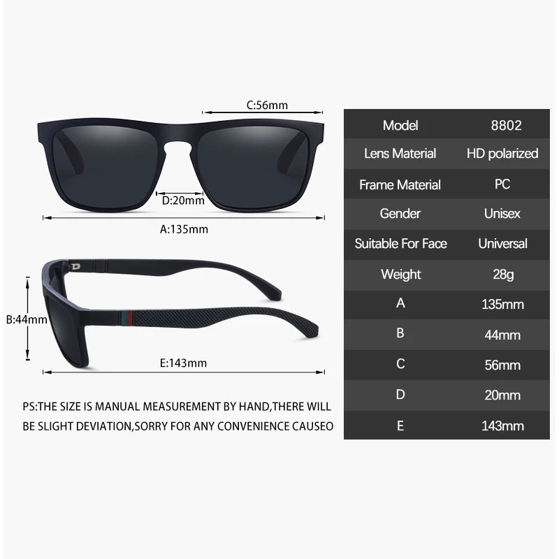 Sunglasses – Vintage Square Polarized Sunglasses