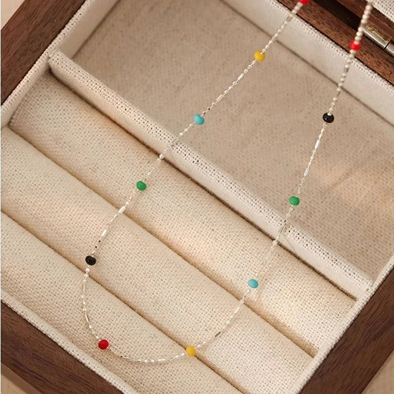 Necklace – 925 Sterling Silver Geometric Pendant Necklace