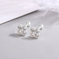 Earrings – 925 Sterling Silver Zircon Stud Earrings
