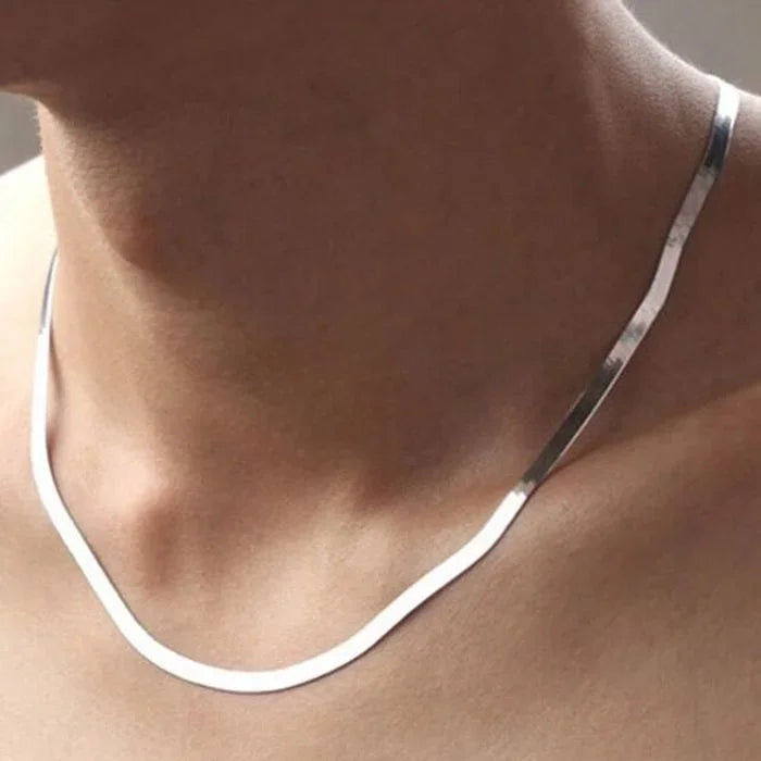 Necklace – 925 Sterling Silver Blade Chain Necklace