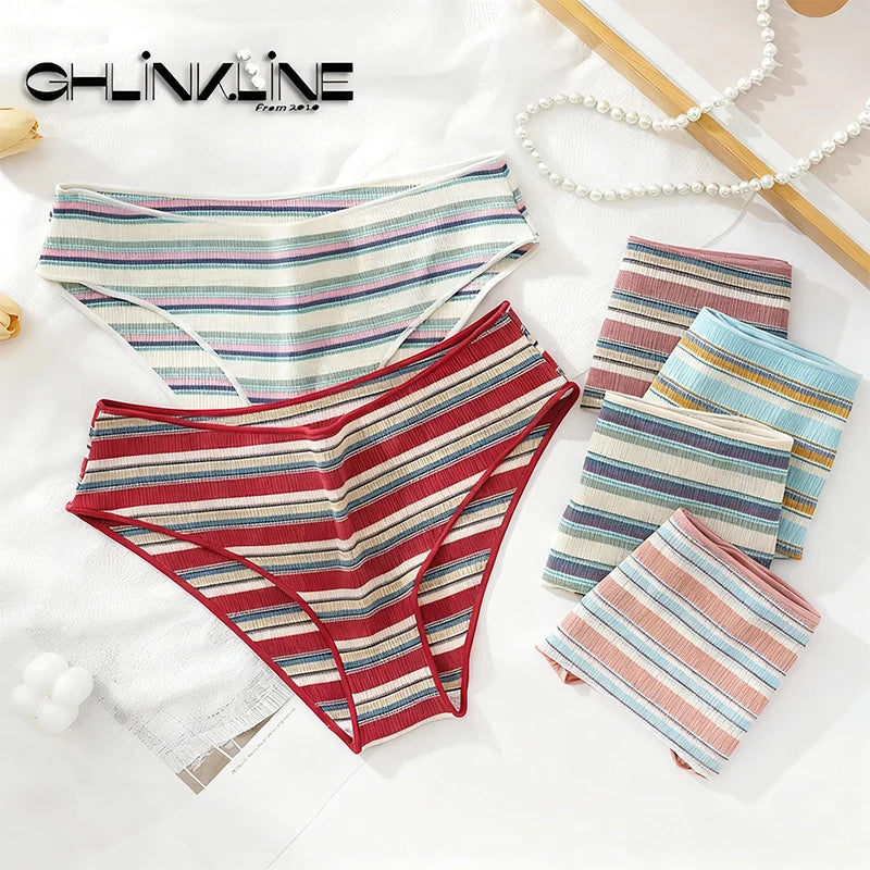 Wildmark Women's Cotton Striped Panties