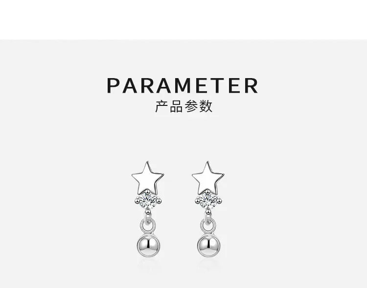 Earrings – Zircon Star Stud Earrings