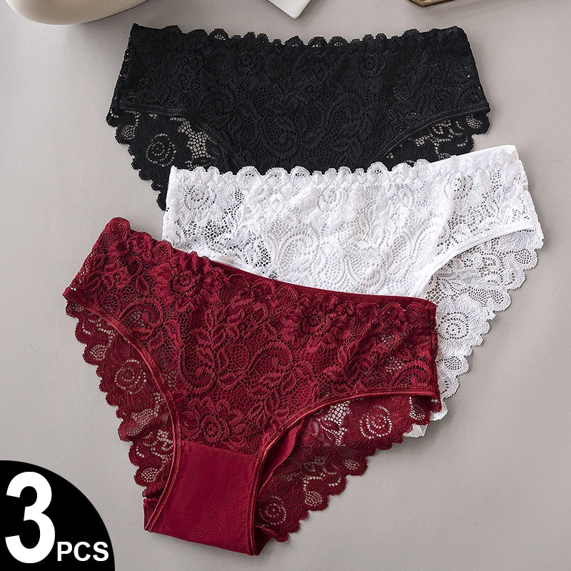 Underwear – Floral Lace Panty 3-Pack