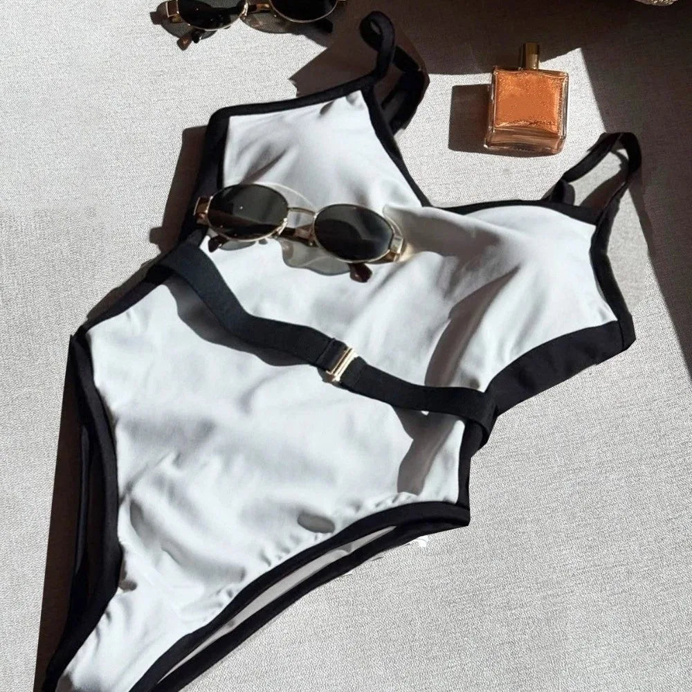 Swimsuit – High-Waist Push-Up Bodysuit Swimsuit