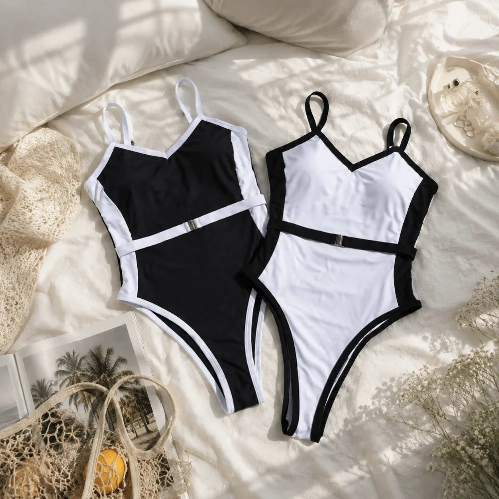 Swimsuit – High-Waist Push-Up Bodysuit Swimsuit