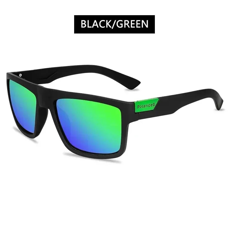 Polarized Square Sunglasses UV400 Black Fashion Shades for Men & Women Ideal for Driving Fishing & Outdoor Sports