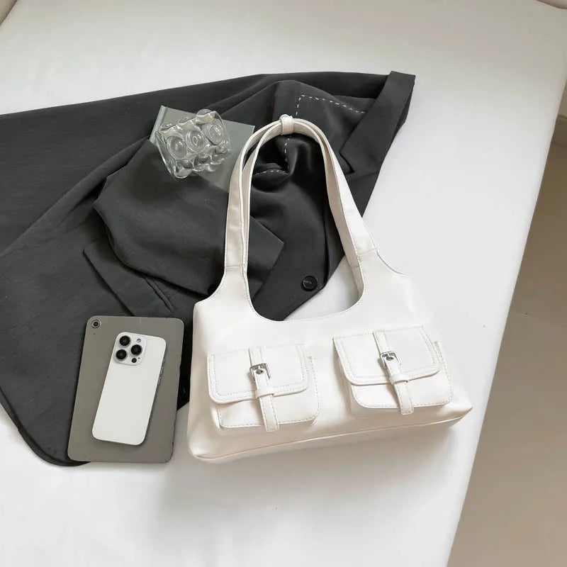 New Elegant Women Shoulder Bag Faux Leather Handbag Purse Crossbody Bag Multi-Function Tote Bag for Ladies Shopping Office Party