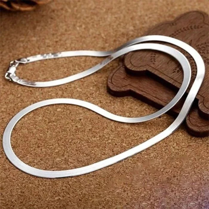 Necklace – 925 Sterling Silver Blade Chain Necklace