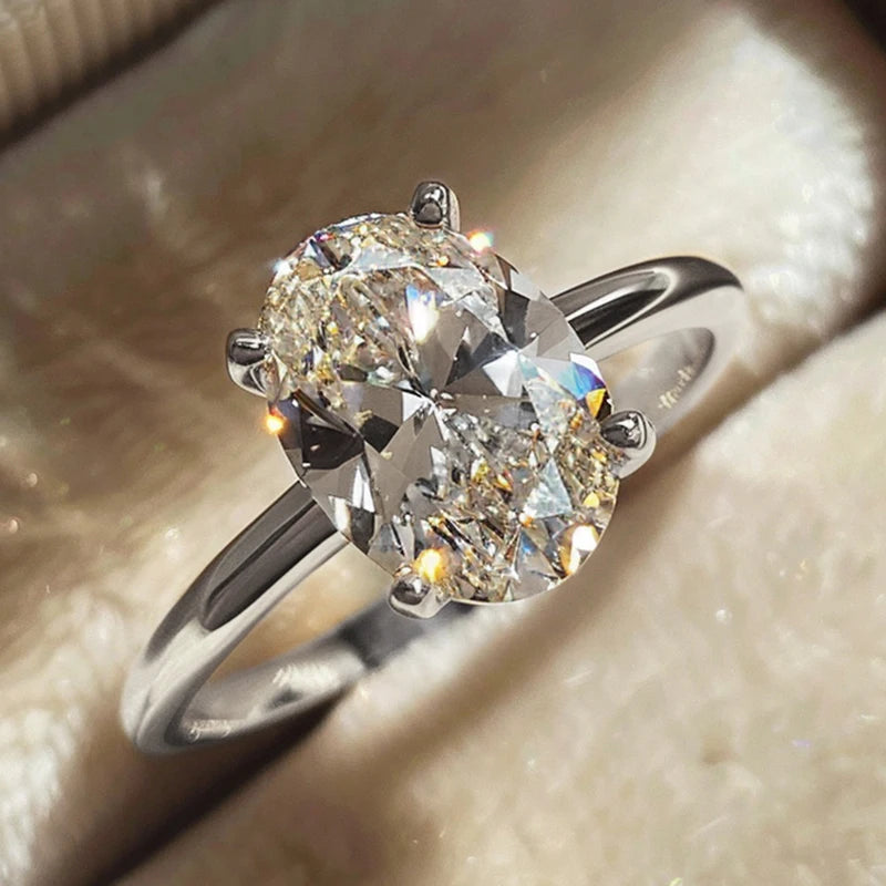 Ring – 1-8CT Zircon Oval Stone Ring