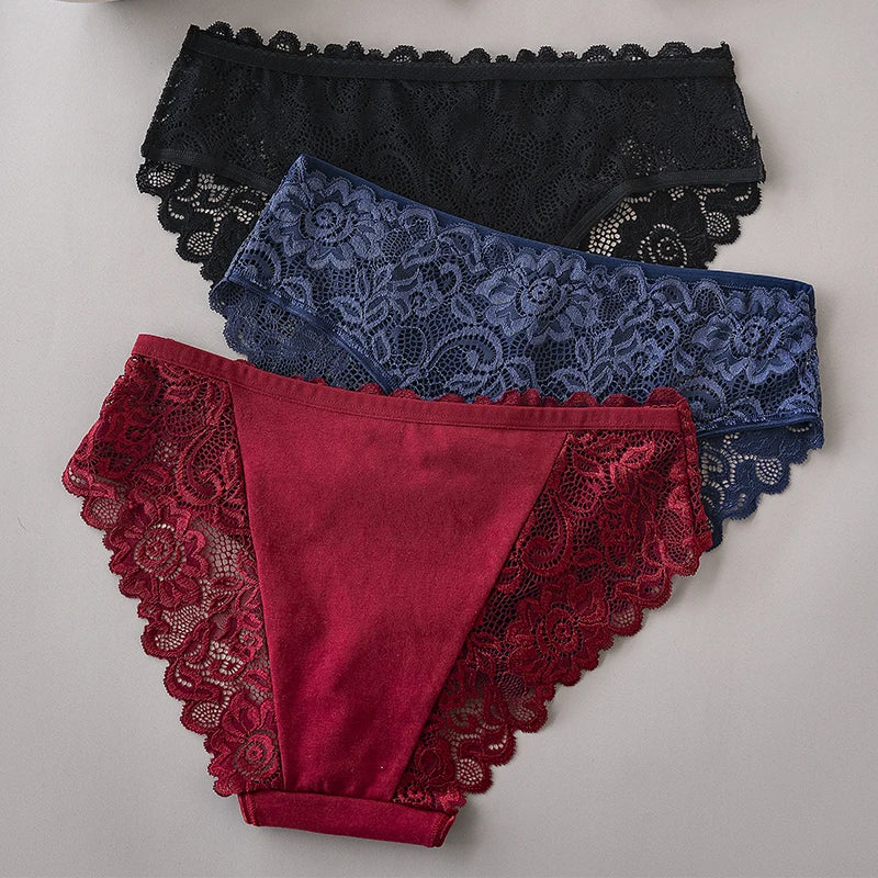 Underwear – Floral Lace Panty 3-Pack