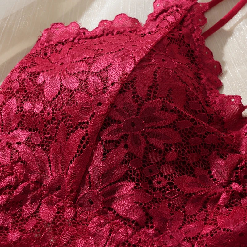 Underwear – Hollow-Out Lace Bra and Panty Set
