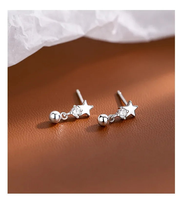 Earrings – Zircon Star Stud Earrings
