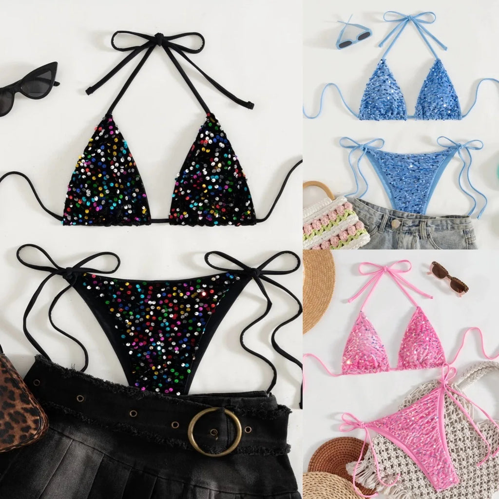 Wildmark Women's Bling Bikini Set
