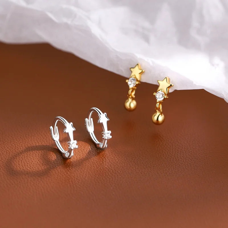 Earrings – Zircon Star Stud Earrings