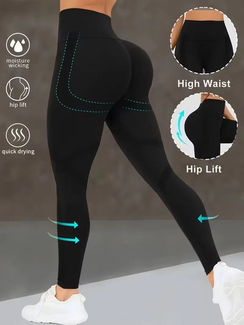 Activewear – High-Waist Butt-Lifting Yoga Leggings Butt Lift Workout Trousers for Running Gym Fitne